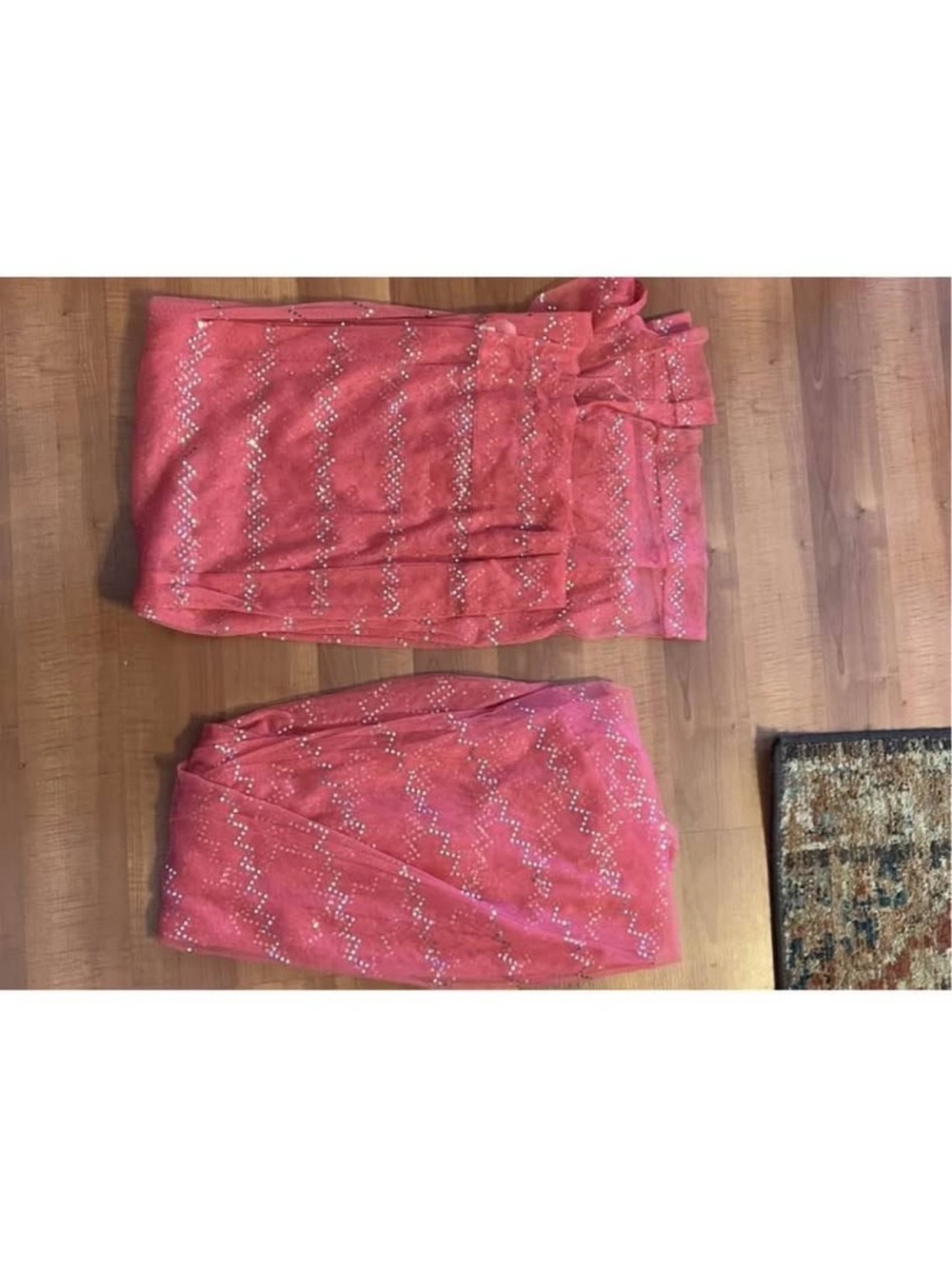 2 Glitz Panel Curtains Pink